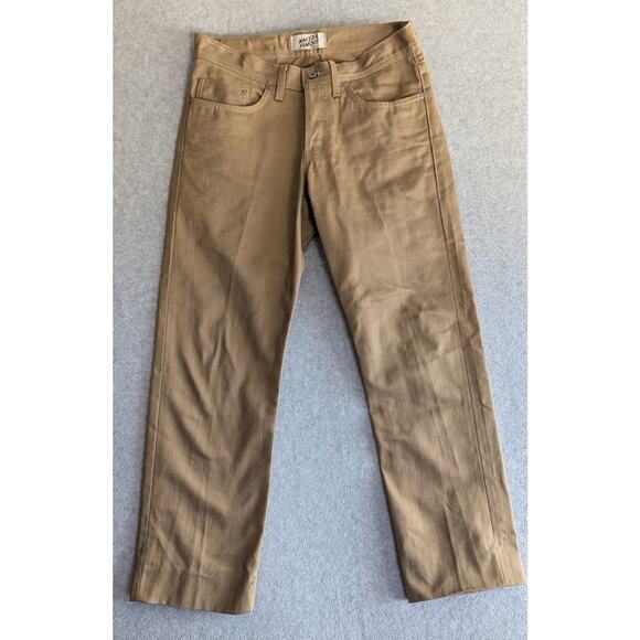 Naked & Famous Denim Other - Naked & Famous Men Jeans Size 31x27 Weird Guy Beige Selvedge Chino Button Fly